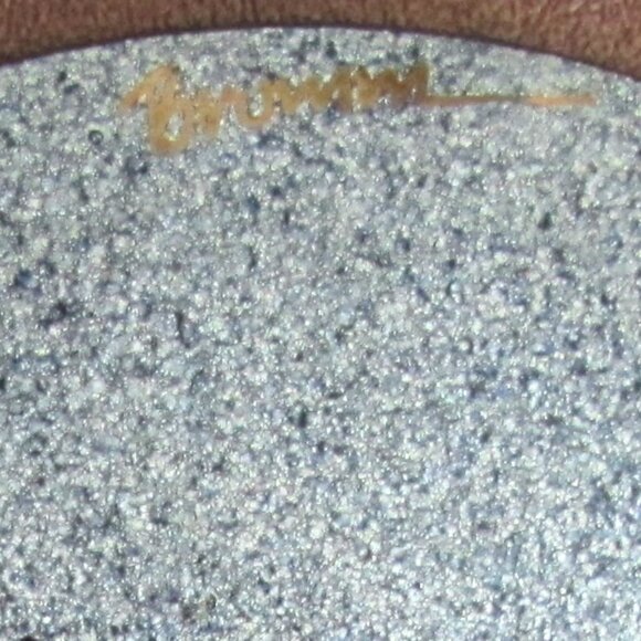 Norman Brumm Enamel on Copper Plate 7" - Chickadee Bird Winter Scene - Picture 5 of 5